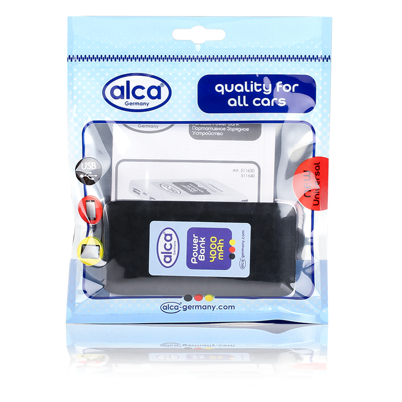 511640 — Мини зарядное устройство  4000MAH черное ALCA ALCA