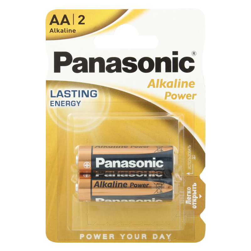 5410853042259 — PANASONIC батарейка щелочная LR6 AA ALKALINE 1.5в бл/2 5410853042259 PANASONIC