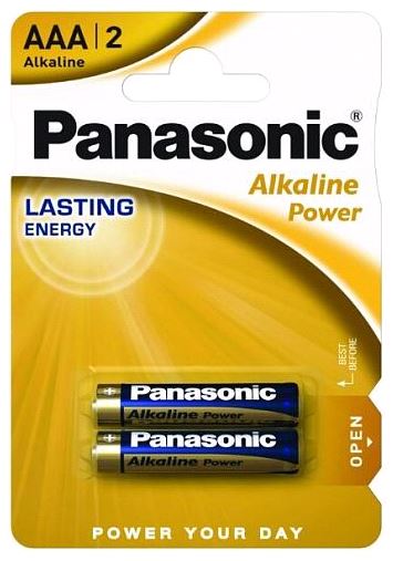 5410853042907 — PANASONIC батарейка щелочная LR03 AAA ALKALINE 1.5в бл/2 5410853042907 PANASONIC