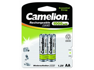6181 — Батарейка аккумуляторная CAMELION AA1000MAH NICD BL2 (NCAA1000BP2, CAMELION