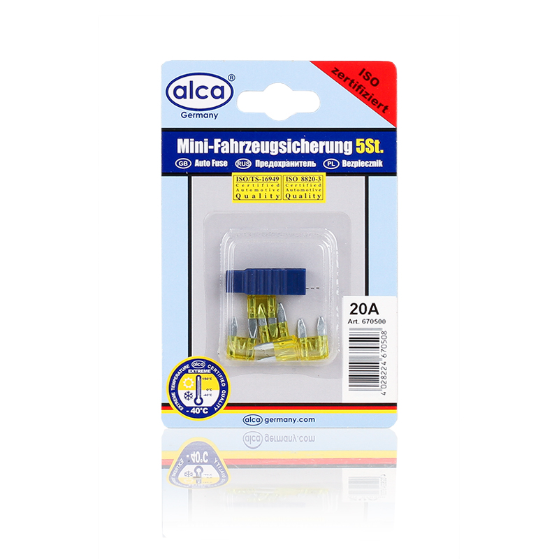 670500 — Предохранитель плоский MINI 20а VETTLER ALCA