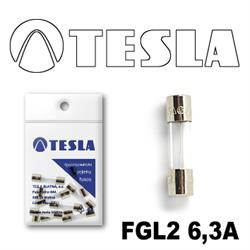 FGL263A10 — FGL2 6,3A.10 предохранители стеклянные GLASS FGL2 (250 V,запаздывающие TESLA