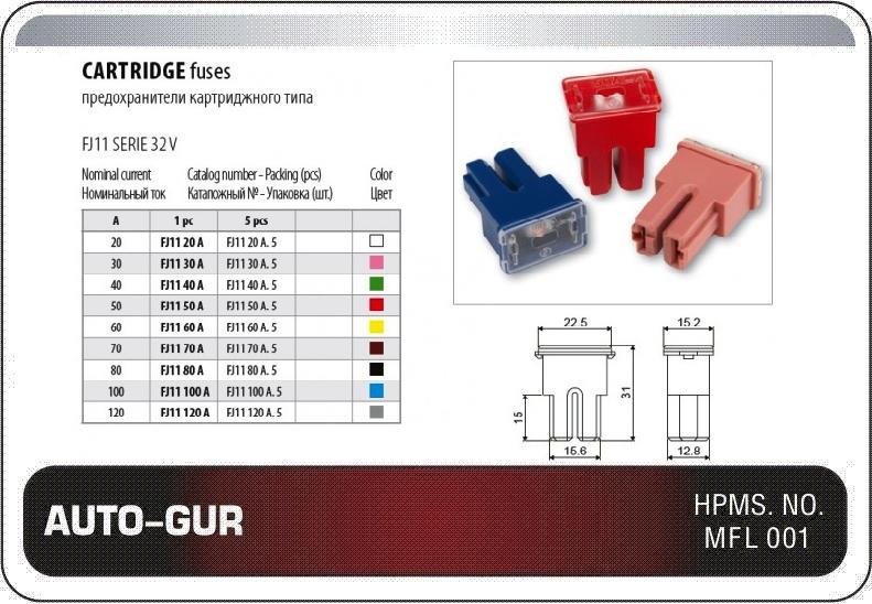 AGFJ1130A — Предохранитель AUTO-GUR