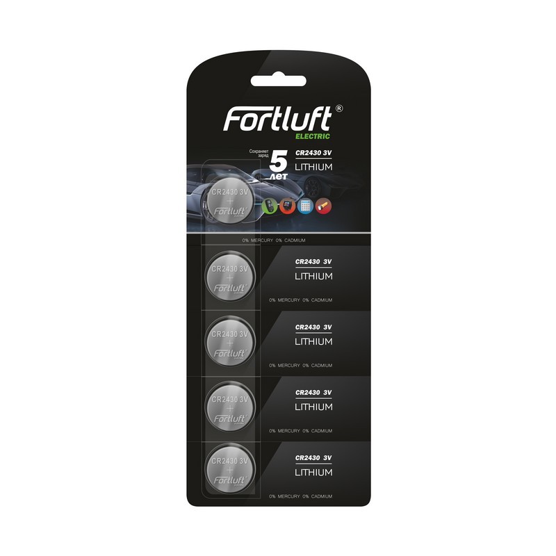 CR24305 — Батарейка круглая серия LITHIUM 5шт FORTLUFT