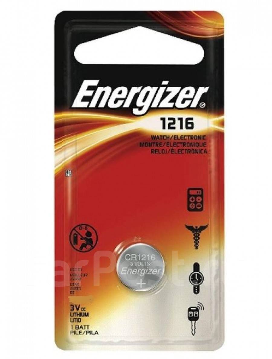 E300843603 — Батарейка CR1216 ENR LITHIUM FSB1 (1шт/бл) ENERGIZER
