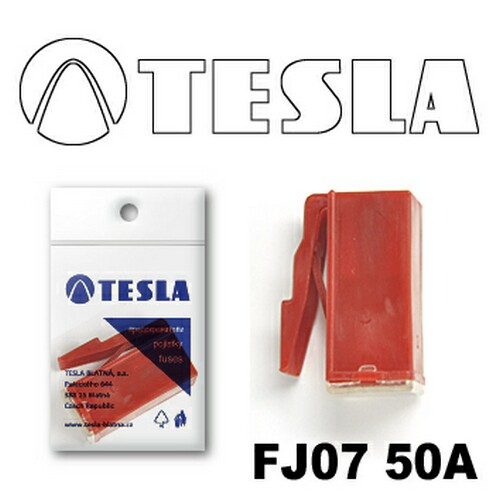 FJ0750A — Предохранитель FJ07 50A красный TESLA