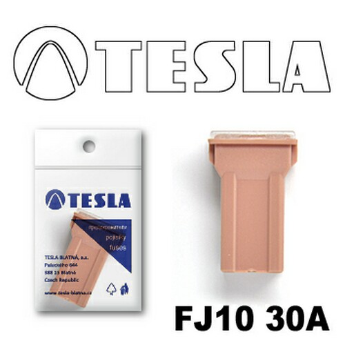 FJ1030A — Предохранитель FJ10 30A розовый TESLA