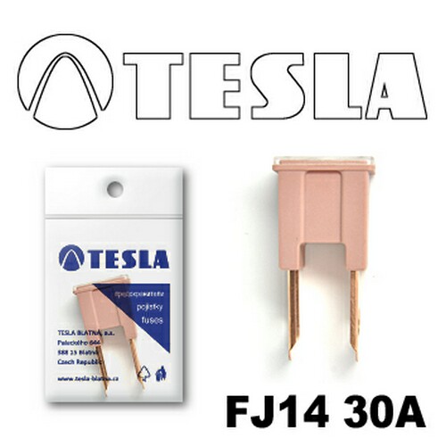 FJ1430A — Предохранитель FJ14 30A розовый TESLA