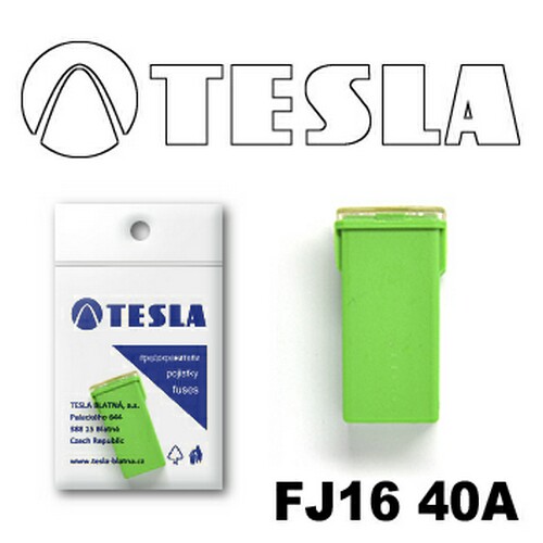 FJ1640A — Предохранитель FJ16 40а зеленый TESLA