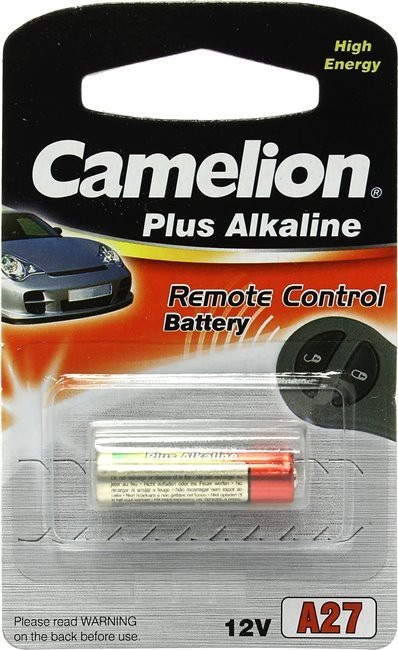 LR27ABP1 — Батарейка алкалиновая для сигнализации тип A27 12в 1шт CAMELION PLUS ALKALINE LR27ABP1 CAMELION