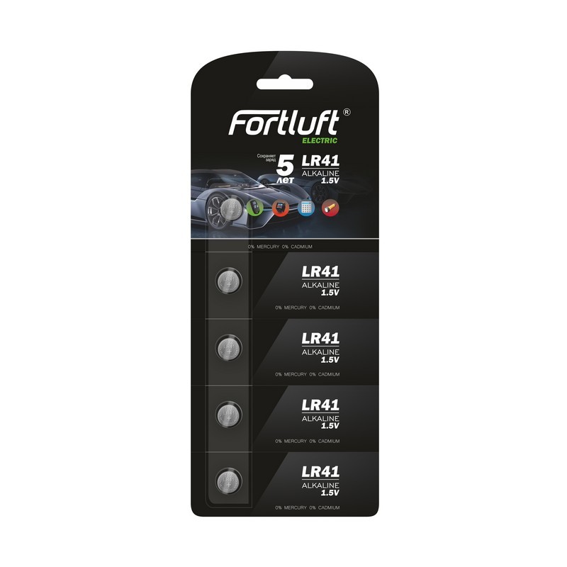 LR415 — Батарейка круглая серия ALKALINE 5шт FORTLUFT