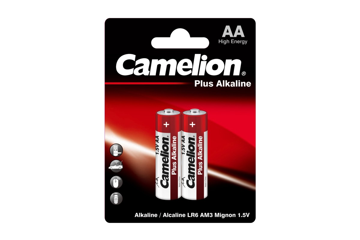 LR6BP2 — Батарейка алкалиновая тип AA 1,5в 2шт CAMELION PLUS ALKALINE LR6BP2 CAMELION