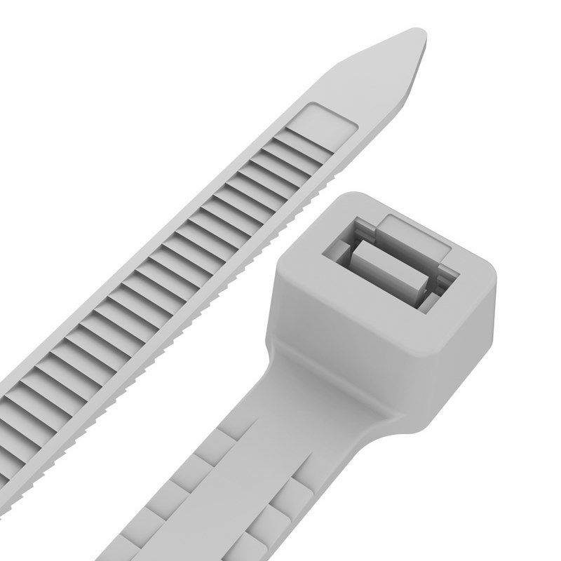 670250 — Хомут стяжк нейлоновая с ройным замком белая упаковка REXANT