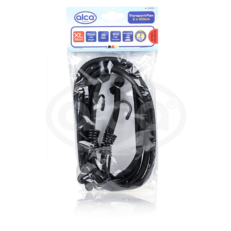 882100 — Резинка д/креп. багажа с крючком (2шт х100 см) ALCA ALCA