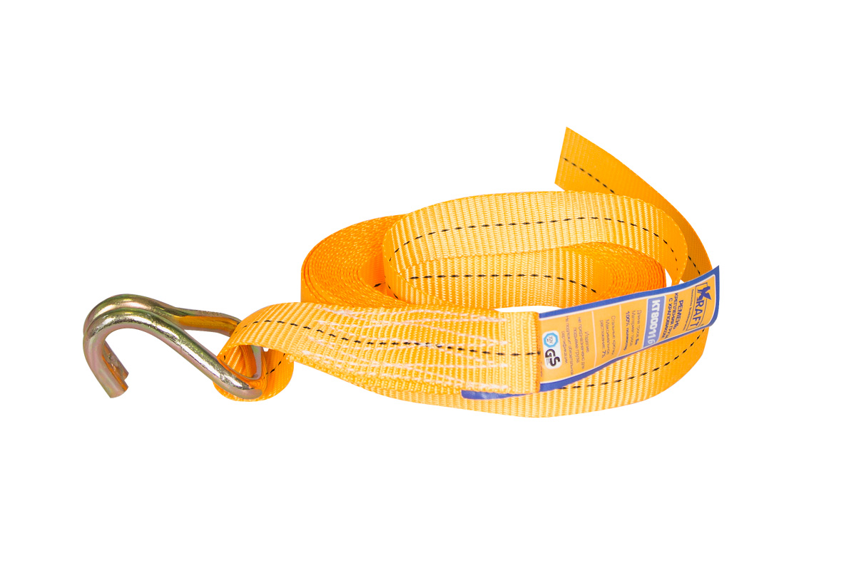 KT800116 — Ремень крепления груза с храповиком KRAFT