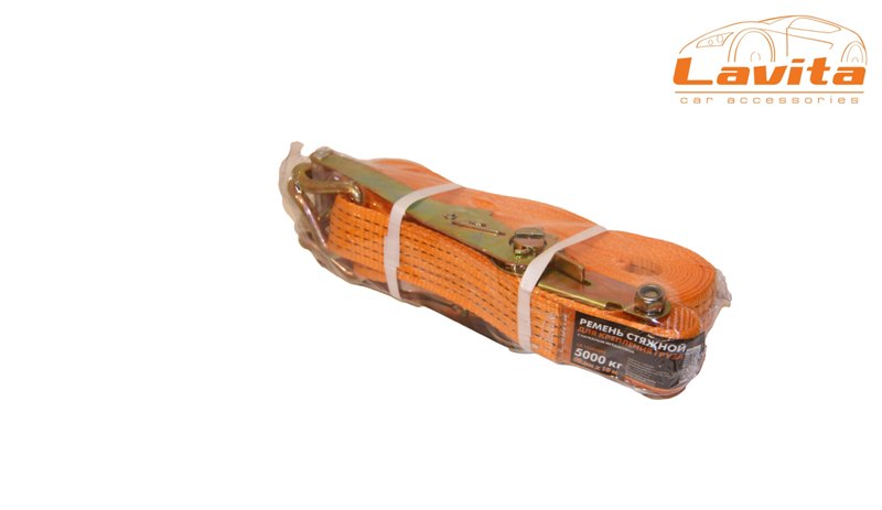 LA135010PE — Ремень стяжной 5т 10м50мм полиэстер LAVITA