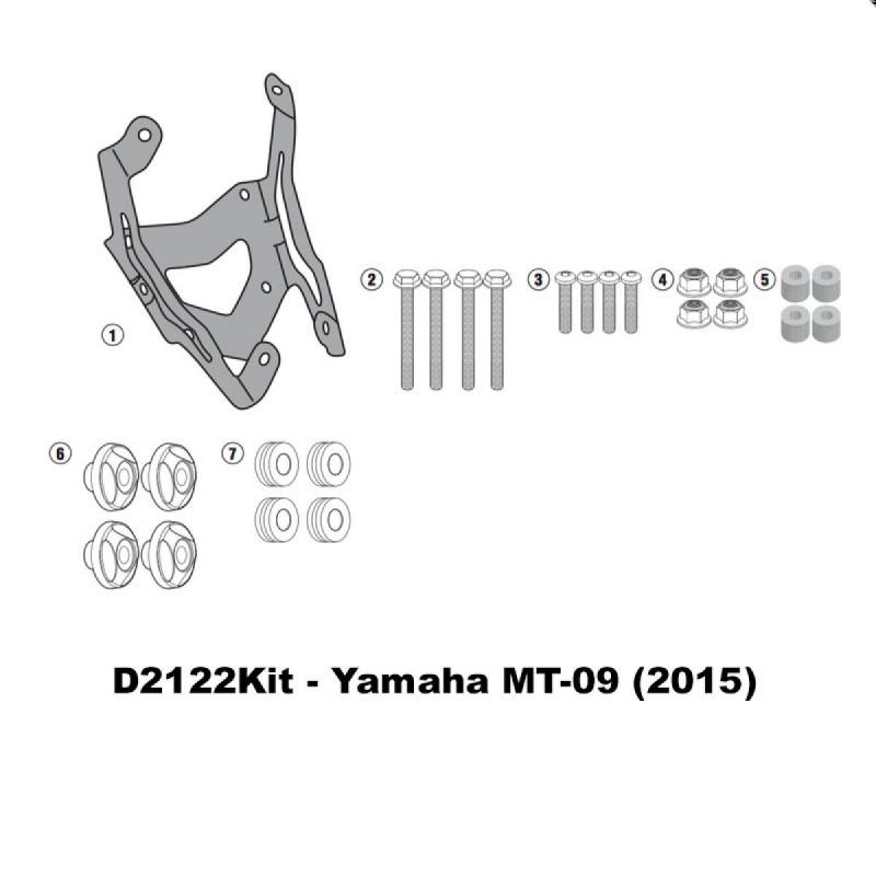 D2122KIT — Креплениеветрогогостекла092015 GIVI