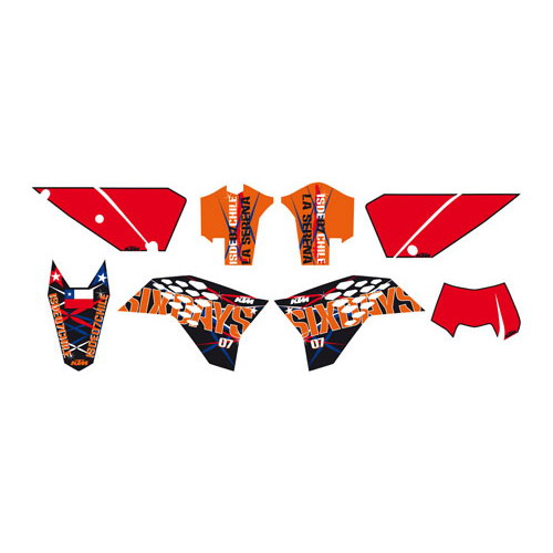 78008199100 — КомплектнаклеекSIXDAYS KTM