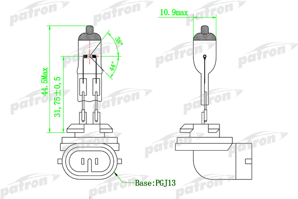 PLH27W2 — Лампа галогенная PATRON