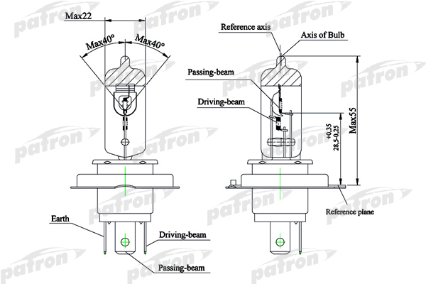 PLH46055 — Лампа PATRON