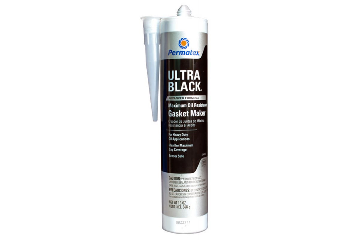 24105 — Герметик Формирователь прокладок УЛЬТРА БЛЭК Permatex Ultra Black Gasket Maker Черный в тубе 368г PERMATEX