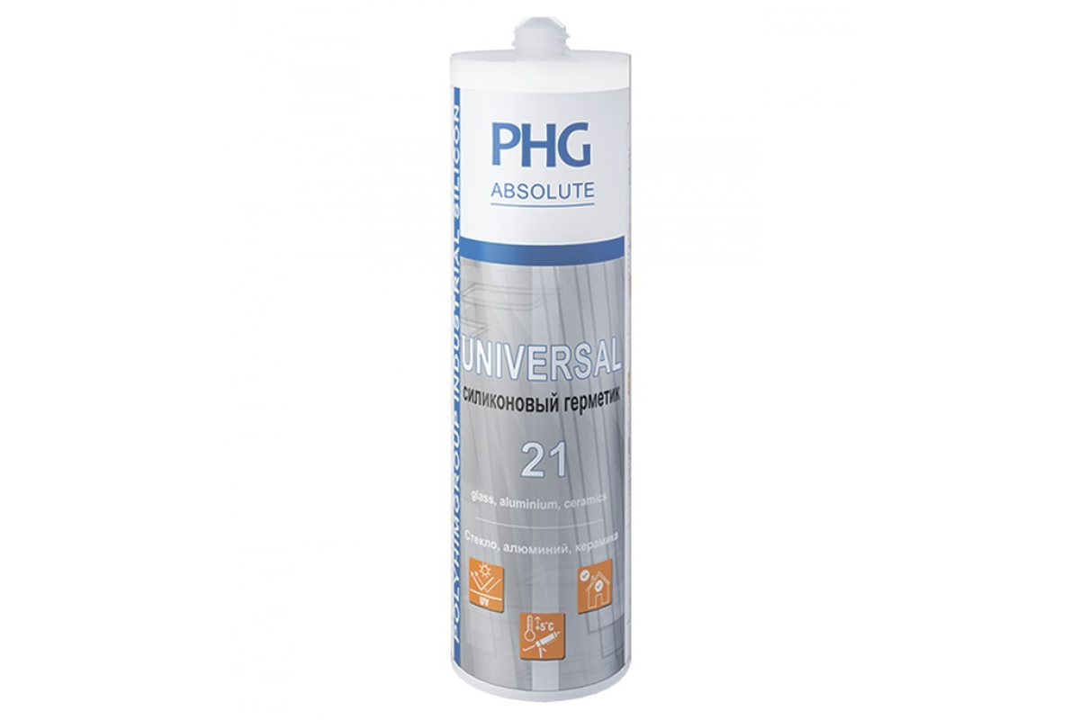 448741 — PHG ABSOLUTE UNIVERSAL универсальный силиконовый герметик белый 260 ML 448741 PH