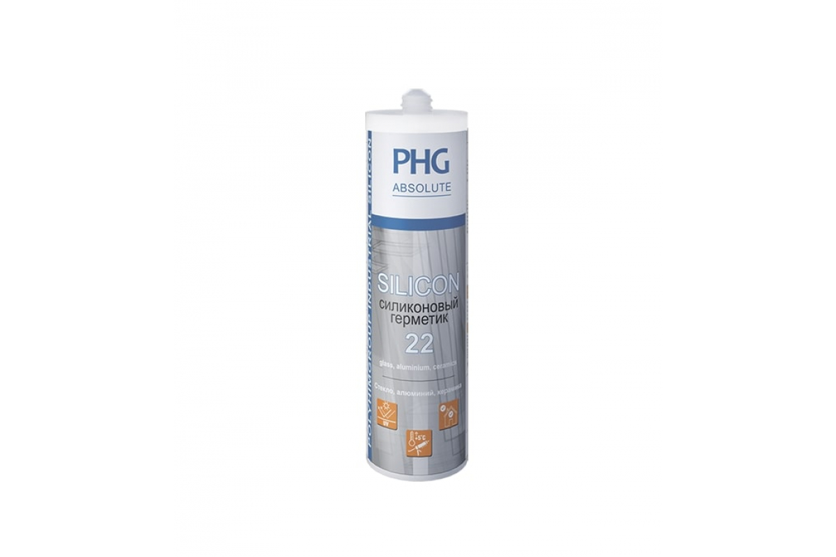 448744 — PHG ABSOLUTE SILICON силиконовый герметик прозрачный 280 ML 448744 PH