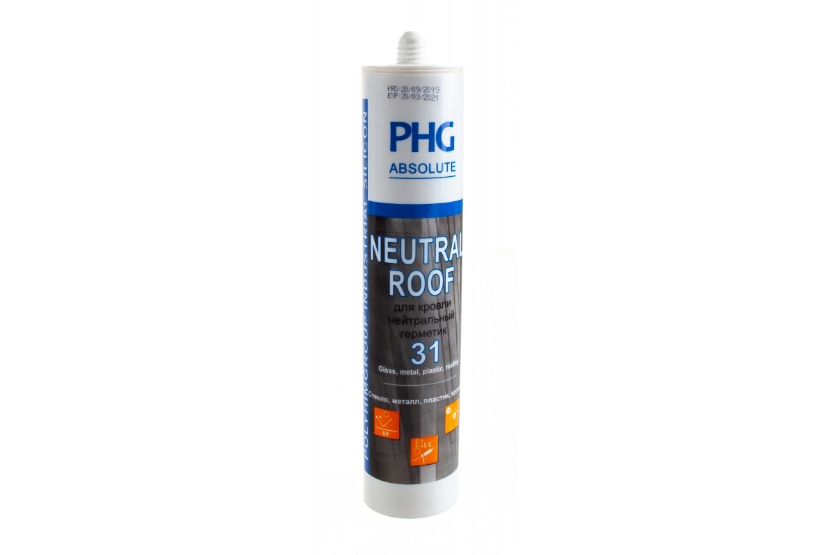 448747 — PHG ABSOLUTE NEUTRAL ROOF силиконовый герметик черный 280 ML 448747 PH