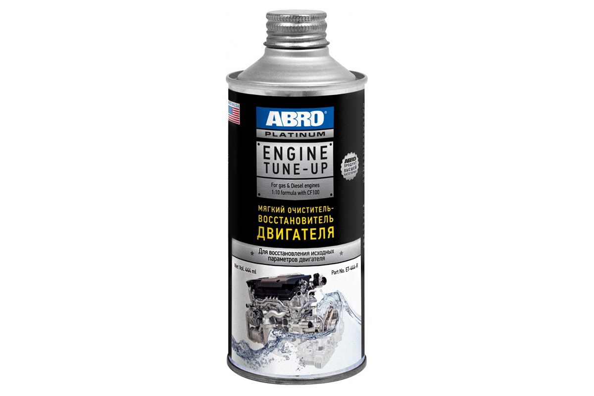 ET444 — Очиститель двигателя ABRO (444 мл) (восстановитель) ABRO