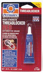 27100 — Фиксатор резьбы сильной фиксации Permatex High Strength Threadlocker RED, 6мл в блистере PERMATEX