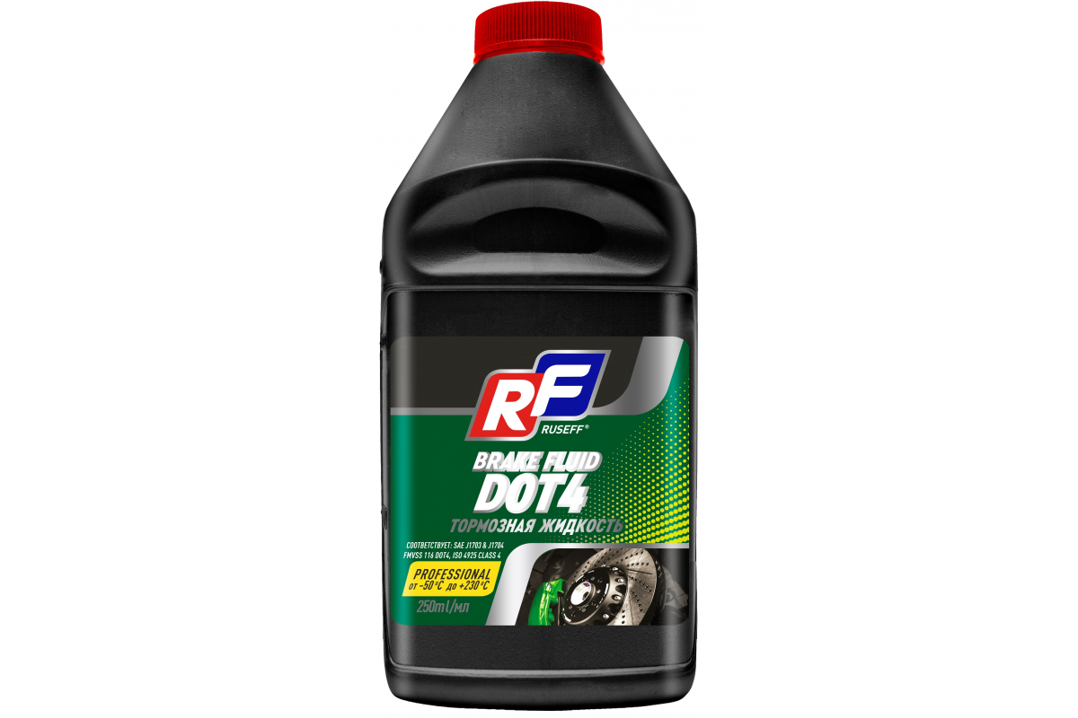 20634N — Тормозная жидкость DOT 4 (0,25л) RUSEFF