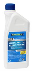 4014835755710 — Антифриз готовый к прим. синий RAVENOL HTC Hybrid Techn.Coolant Premix -40C ( 1, RAVENOL