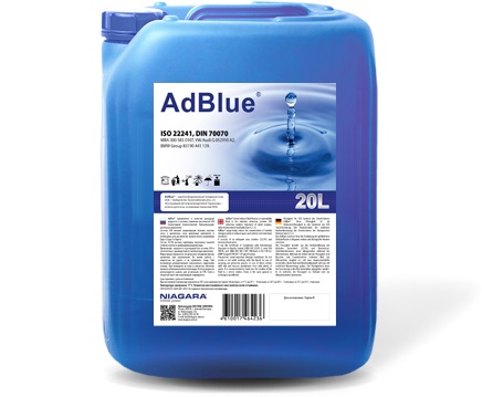270928 — Жидкость AdBlue! 20л (водный раствор мочевины) для систем SCR а/м Евро 4,5,6 NIAGARA