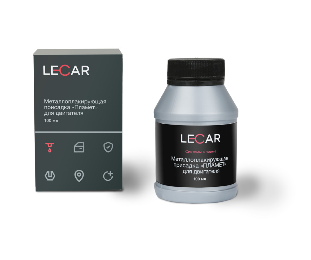 LECAR000011411 — Металлоплакирующая присадка пламет для двигателя флакон LECAR