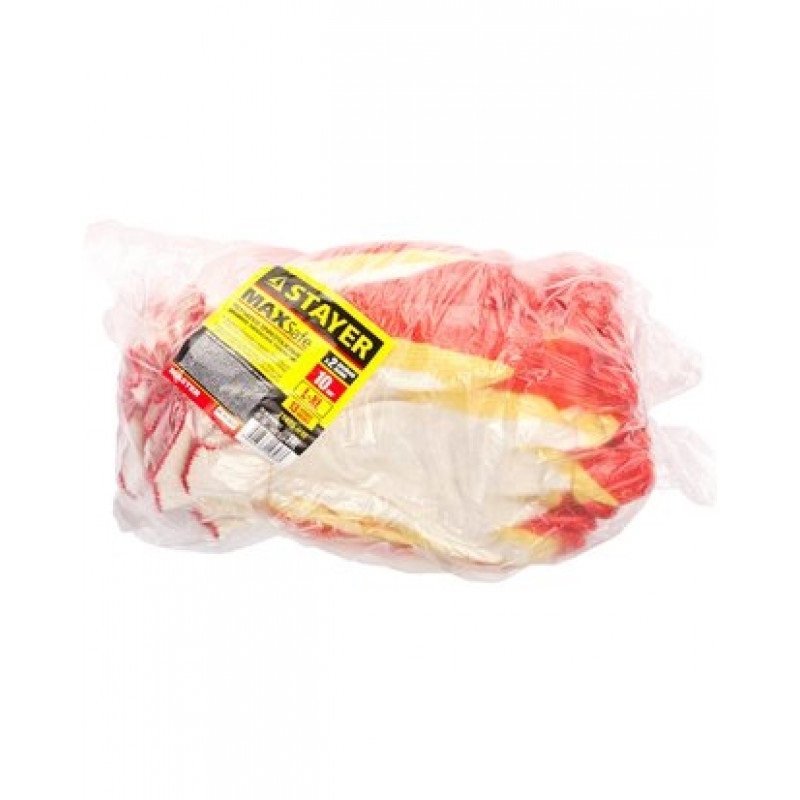 11409H10 — Размер пар в упаковке перчатки с двойныматексным об STAYER