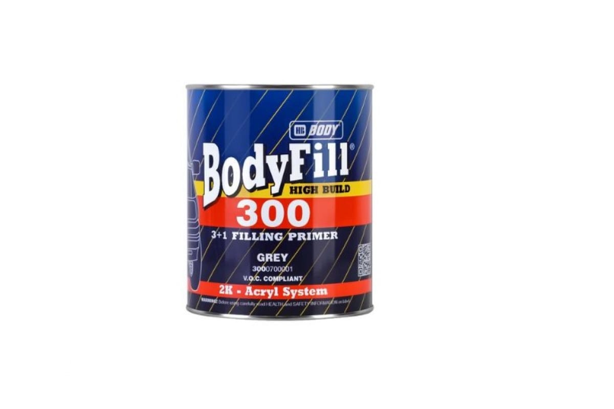 3000700001 — Грунт-наполнитель HB BODY 300 3+1 2К сер. 1л 3000700001 HB BODY