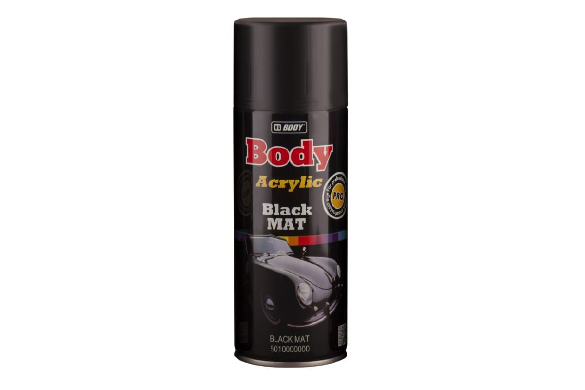 5010000000 — Аэрозольная краска HB BODY черный матовый, 0.4 л 5010000000 HB BODY