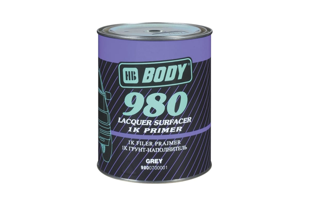 9800700001 — Грунт-наполнитель HB BODY 980 1К сер. 1л 9800700001 HB BODY