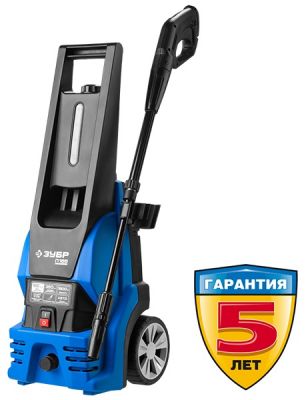 АВДП165 — Мойка высокого давления (минимойка) электр, ЗУБР Профессионал АВД-П165, макс. 165Атм,350л/ч,1800Вт,колеса,бесщет двиг,АВТО-СТОП, 5м шланг,пистолет 375 ЗУБР