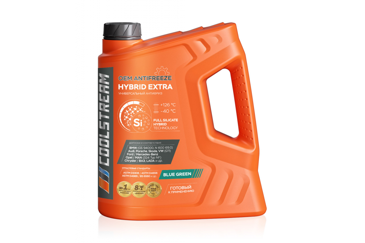 CS010802 — Антифриз G11 COOLSTREAM HYBRID EXTRA готовый (зеленый)) VW 5кг COOL STREAM