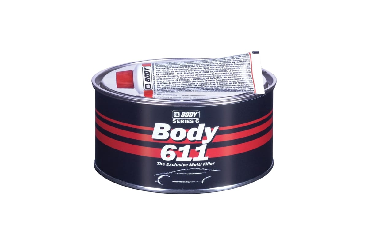 6110300002 — ШпатлевкаHBBODYPROLINE611(1.8кг)(6шт) HB BODY