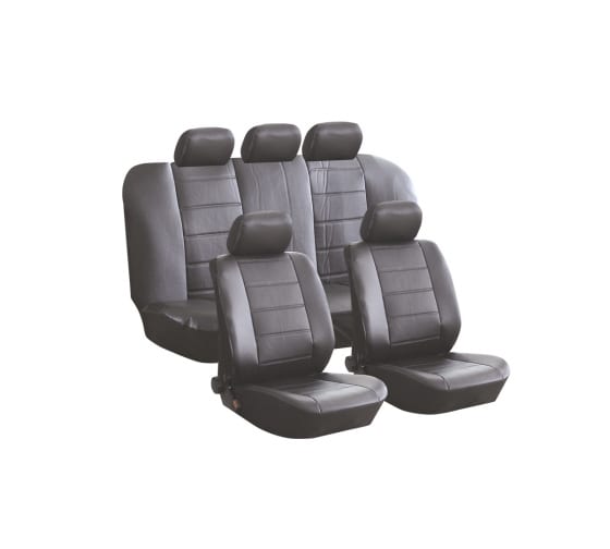 835621 — KRAFT чехлы универсальные для автомобильных сидений FASHION, экокожа, серые KT KRAFT