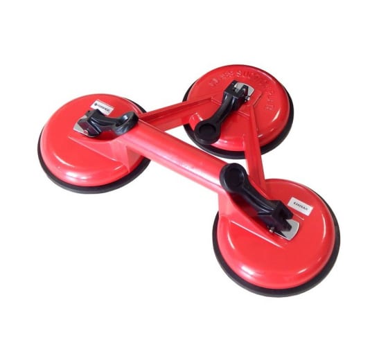 F63406AH — Съемник стекол трехзажимной с присосками (диам. 115мм, алюминий) FORSAGE