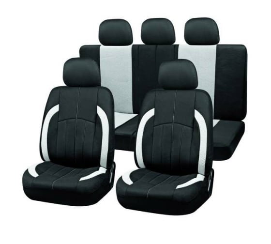 S01301126 — Чехлы а/м унив. SKYWAY FORWARD 3 (полиэстер,9 предметов,черн/серый) SKYWAY