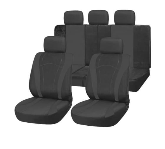 S01301129 — Чехлы а/м унив. SKYWAY FORWARD 4 (полиэстер,9 предметов,черн/серый) SKYWAY