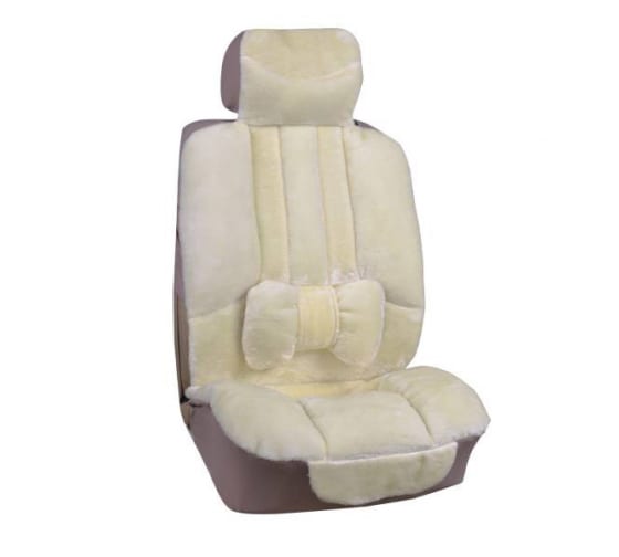 S03001041 — Чехлысиденьямеховыеискусственныепредмбежевыйсподушечкойдляподдержкиспины SKYWAY