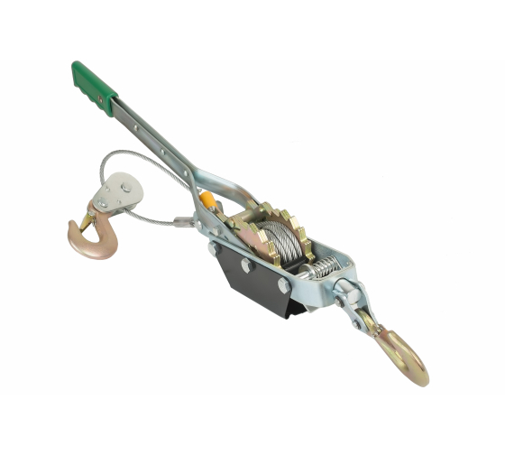 1091082001 — Лебедка рычажная 2т, 2 храповых колеса, трос 3м STURM