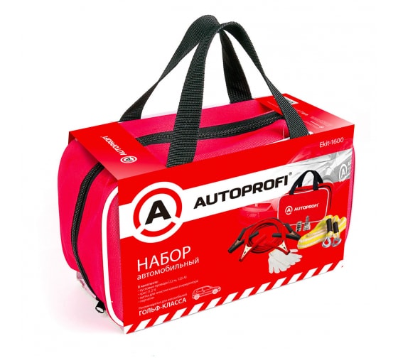 EKIT1600 — Набор автомобильный AUTOPROFI, гольфкласс, провода (2.2м, 125 а), т AUTOPROFI