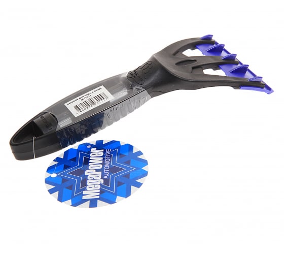 M71024 — Скребок для льда 24х10см с водосгоном черносиний MEGAPOWER MEGAPOWER