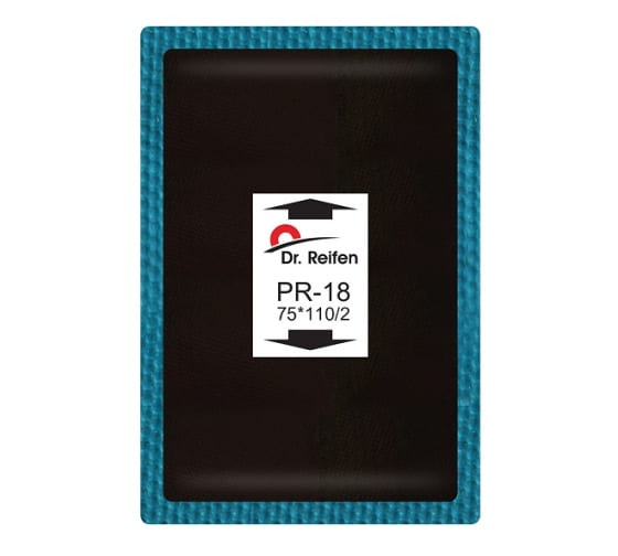 PR18 — Пластырькордовый75*110/2слоякорда(10шт.)уп(10) DR. REIFEN